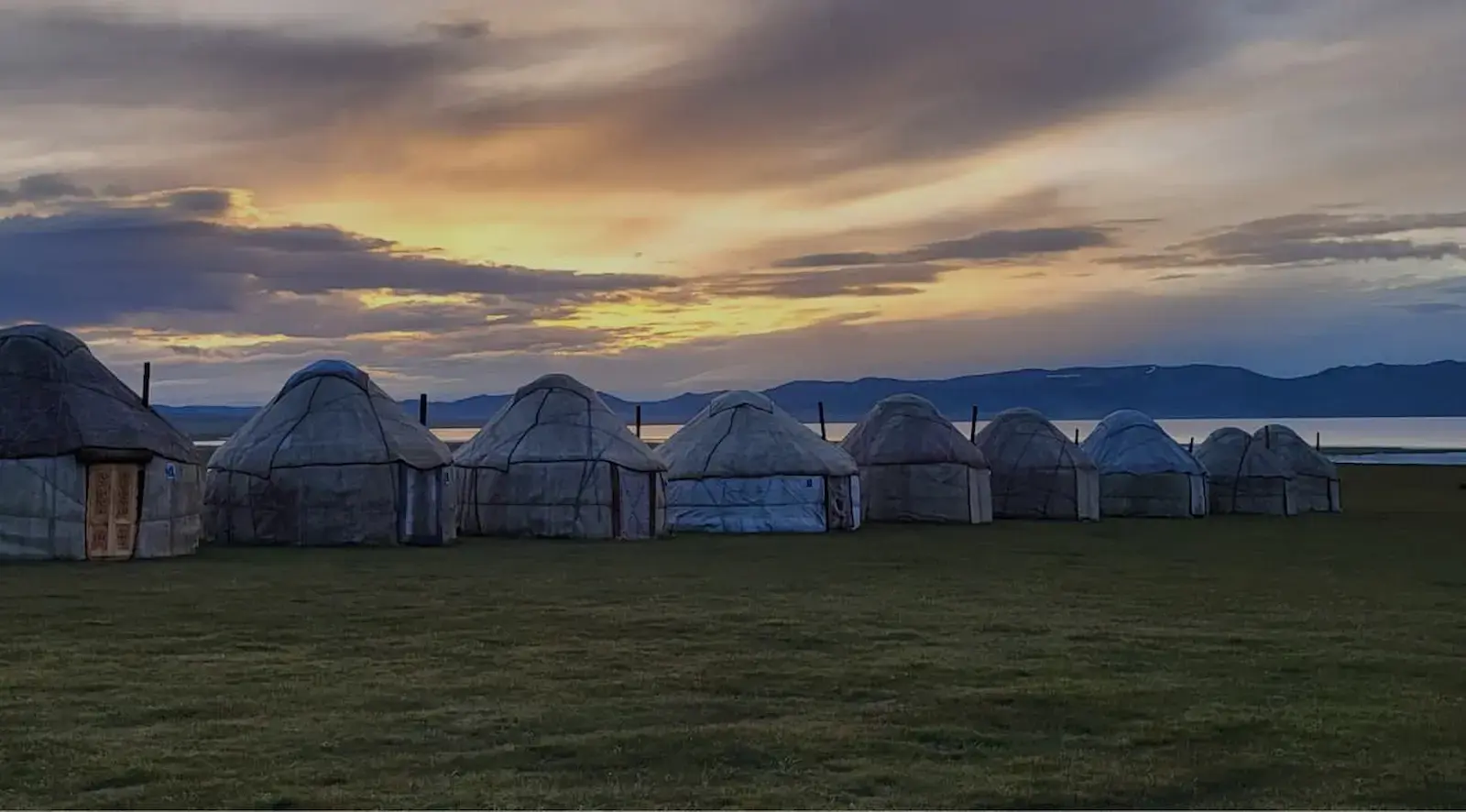 Song Kul Lake landscape in Kyrgyzstan
